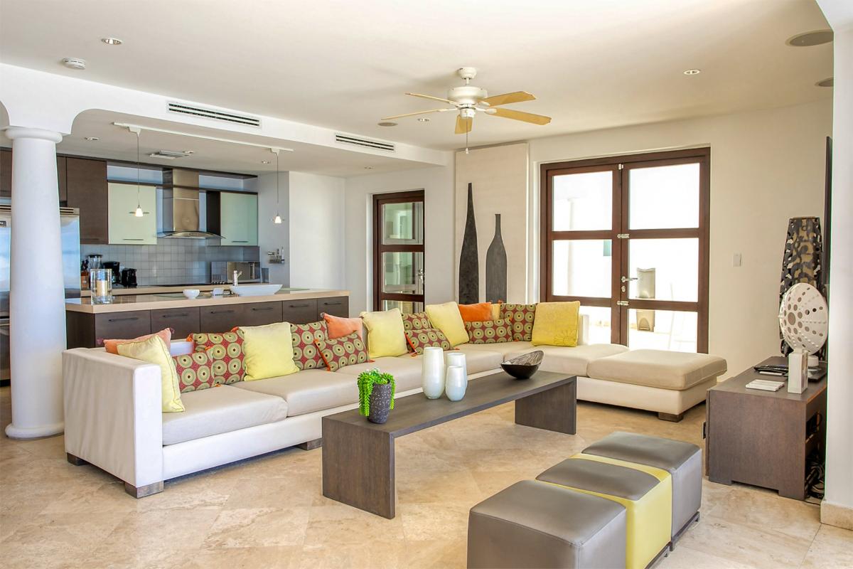 Luxury Villa rental St Martin - The living room
